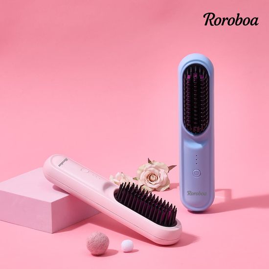 [로로보아] 스타일톡 무선 브러쉬 스타일러 고데기