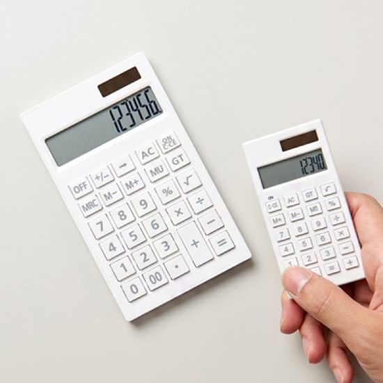 단순생활 심플 데스크 전자계산기 화이트