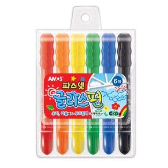 [아모스] 파스넷글라스펀6색 [세트/1] 299344