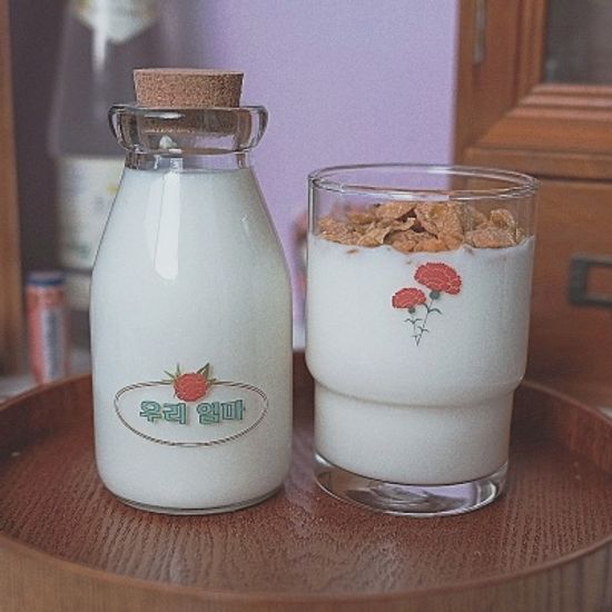 Merci- 2p 사랑과 애정, 존경, 건강 카네이션컵 선물