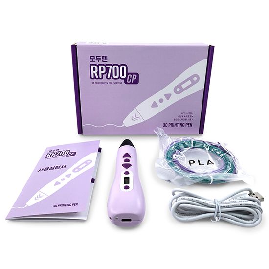 모두펜 RP700CP 3D펜 LCD스크린 6단계속도 PLA/ABS 