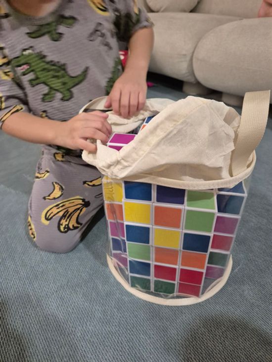 아오라 장난감 정리함 TPU 원형 사각 보관함