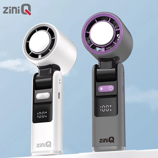 지니큐 아이스쿨링팬 BLDC 휴대용 미니탁상용 접이식 