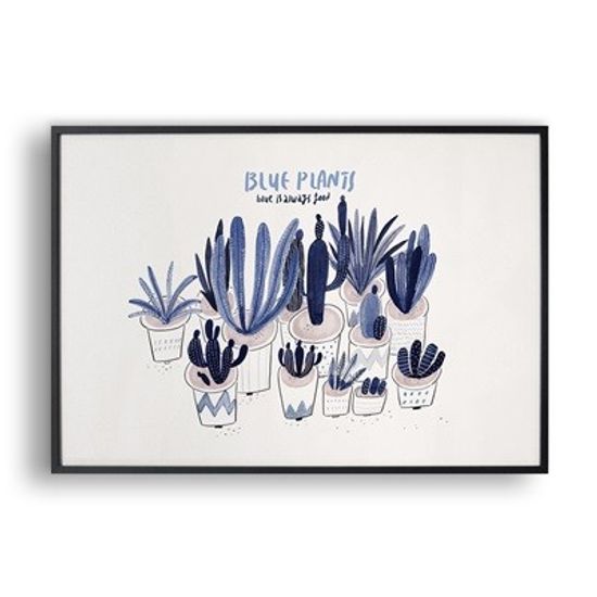 Blue plants 1 / 일러스트 액자