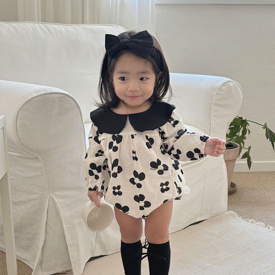 블랙플라워 여아 바디슈트헤어밴드세트 205277