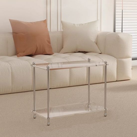 투명 아크릴 선반 600 모듈 수납장 2단 사이드 진열장