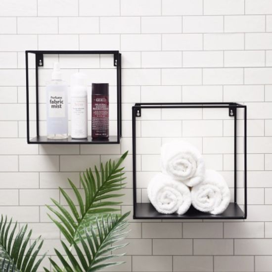 우드로하우스 블랙 메탈 선반 철제벽선반 3종/1택