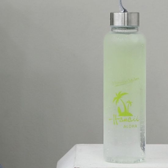 하와이안키친 롱 슬림 보틀 500ml (그린 야자수)