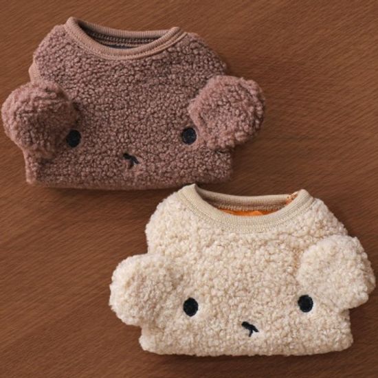 강아지 뽀글이 곰돌이 수면 조끼 반려견 겨울 양털 옷