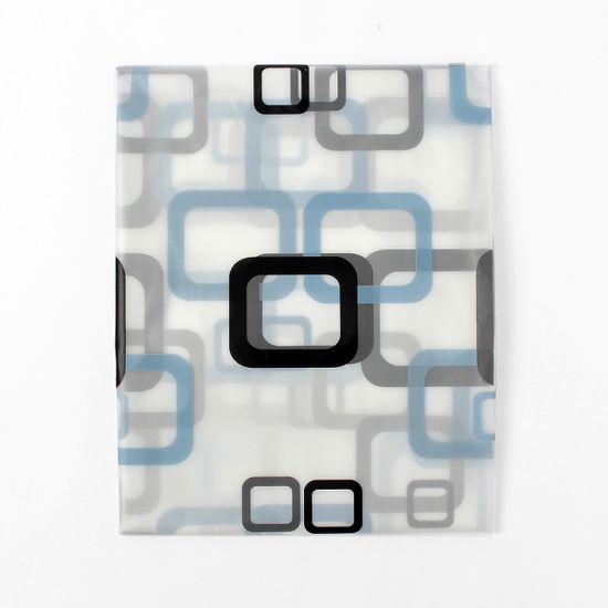 스퀘어 패턴 샤워커튼(180x180cm)/ 화장실 욕실커튼