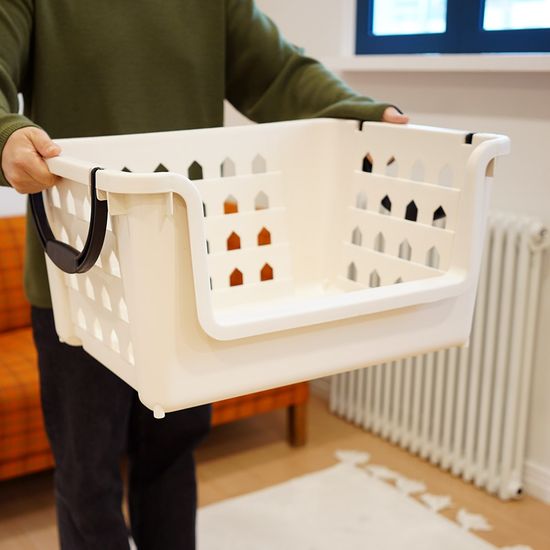 80L 대용량 멀티 바스켓 2P (바퀴별매) 적층형 바구니