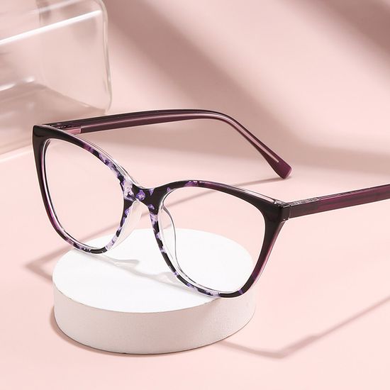 블루라이트 차단 캣아이 뿔테 안경 여성 패션 안경테