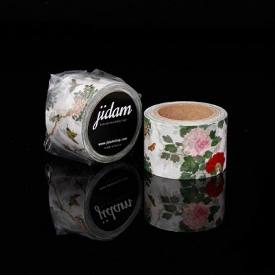 남계우(꽃과 나비) - 화이트 마스킹테이프