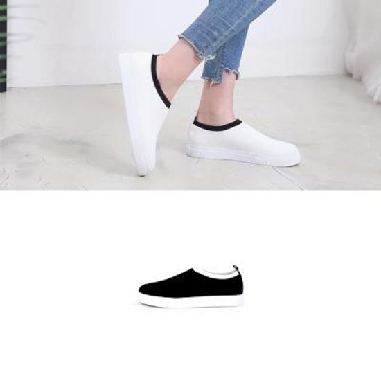 [애슬릿]베이직 패브릭 통굽 스니커즈