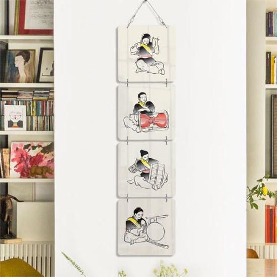 nv318-멀티아크릴액자_우리의쏘울사물놀이1(4단소형)