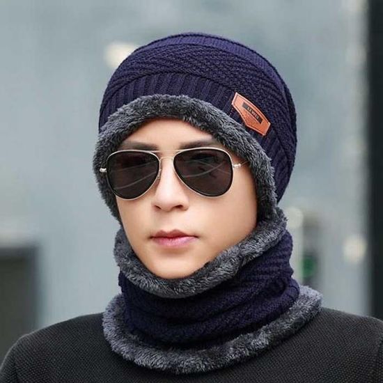 Winter 남여 니트 챙비니 넥워머 세트 3컬러 CH422