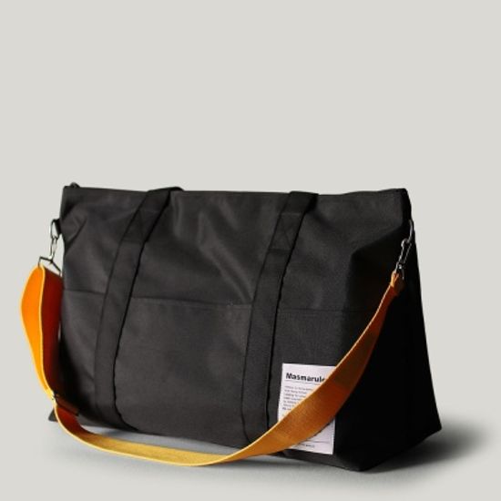 [컬러스트랩세트] Big travel bag _ Black