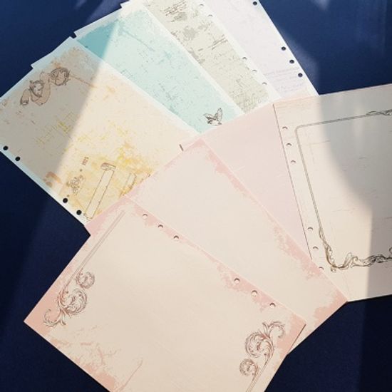 아이씨엘 6공 리필 속지 A5 빈티지 