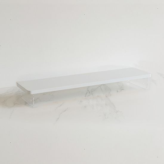 언더 아크릴 모니터 받침대 (60cm) (화이트)