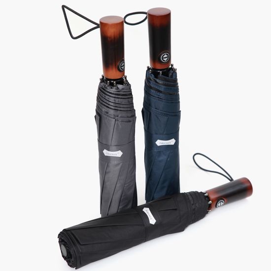 파라체이스 3282 우드그립 대형 자동 3단 암막 양우산