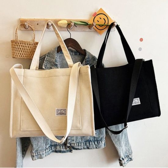 골든 와이드 캔버스 여성 크로스백 가방 큰가방 보부