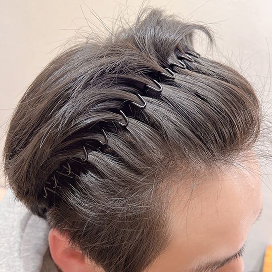 철사 머리띠 3P 남자 와이어 헤어밴드 얇은스프링
