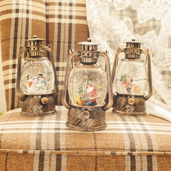 그때 그 빈티지 크리스마스 워터볼 오르골 무드등