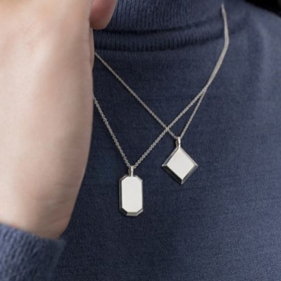 나만보는 리플렉션 각인목걸이 팔각경 小