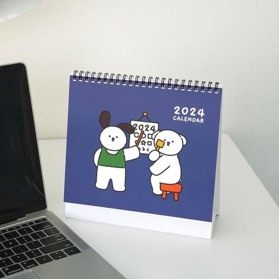 핑크풋 꼬망2024탁상캘린더