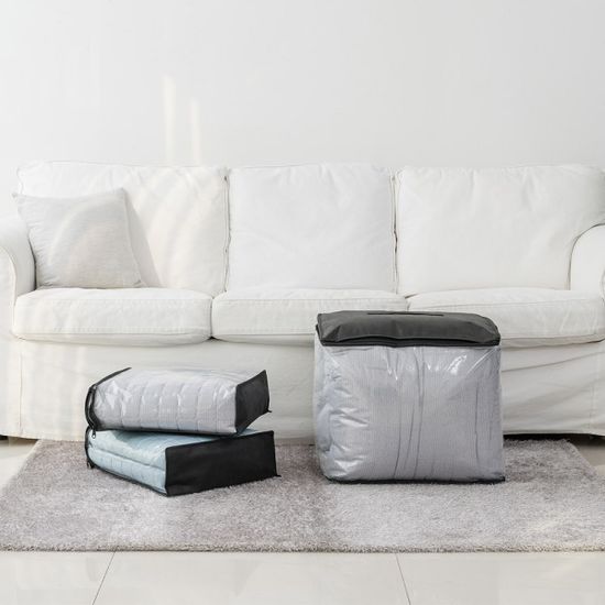 [단독특가] 더블리 투명 PVC 이불정리함 3종 세트