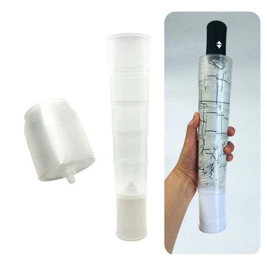 3단 우산 빗물받이 캡 커버 케이스 자바라(WCB806B)