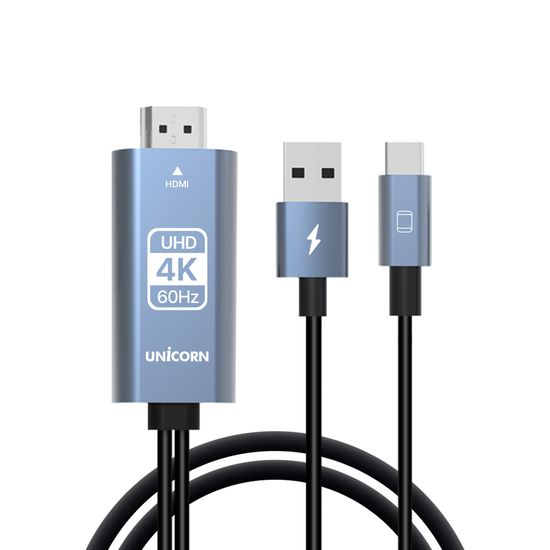 유니콘 USB C타입 to HDMI 4K 60Hz 미러링케이블 스마
