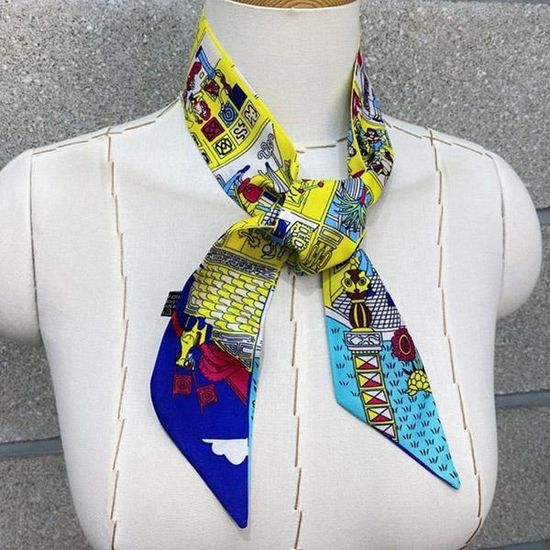 [애슬릿]방도 리본 타이 미니 쁘띠 스카프