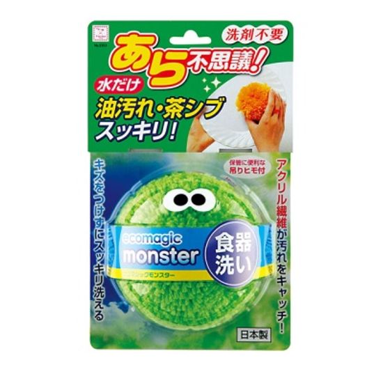 코쿠보 에코매직 몬스터 아크릴 수세미 그린 3353