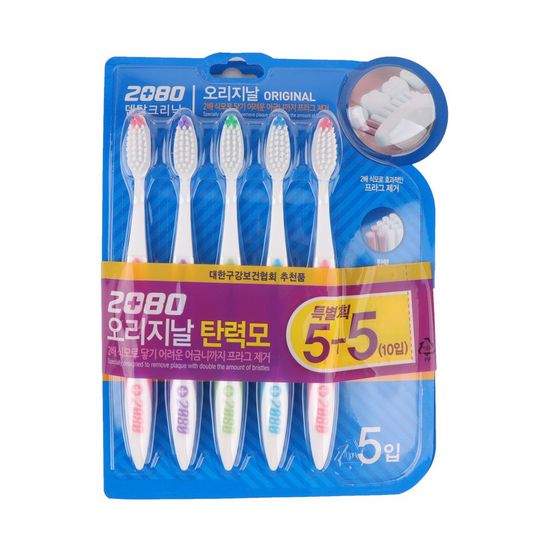 2080덴탈클리닉 오지리날 탄력모 칫솔 10입(WDB0914)