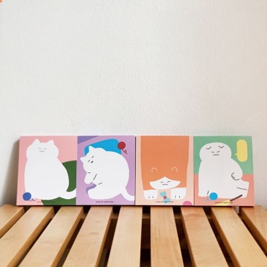 색냥이 떡메모지