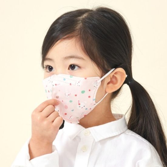 살색토끼 국내산 유아 어린이 캐릭터 마스크 아이다움