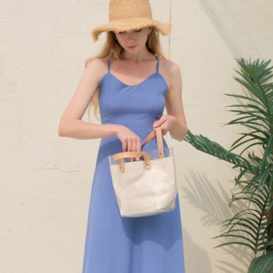 커먼썸머 투명 비치백 여름 pvc백 여행용 비치가방