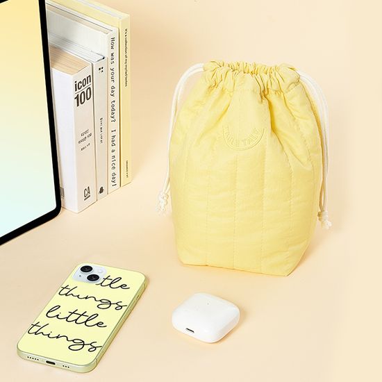 테이블토크 패딩 스트링 파우치 (5컬러)_복주머니 