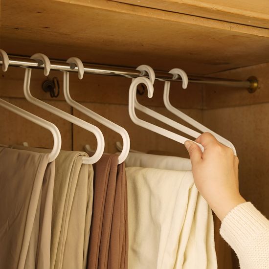 윌로우 오픈형 바지걸이 30개 치마 바지 옷걸이 행거