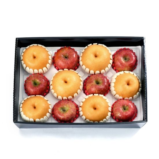 [초록자연] 혼합 5호 과일선물세트(사과6+배6)