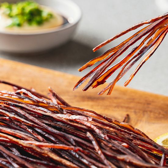 쫄깃 말랑 안주 오정 귀채 소면 쫄쫄이 블랙 200g