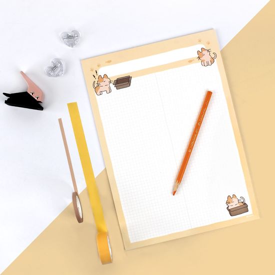 리코즈 스터디 리리앤코코 모눈패드 A4 30매