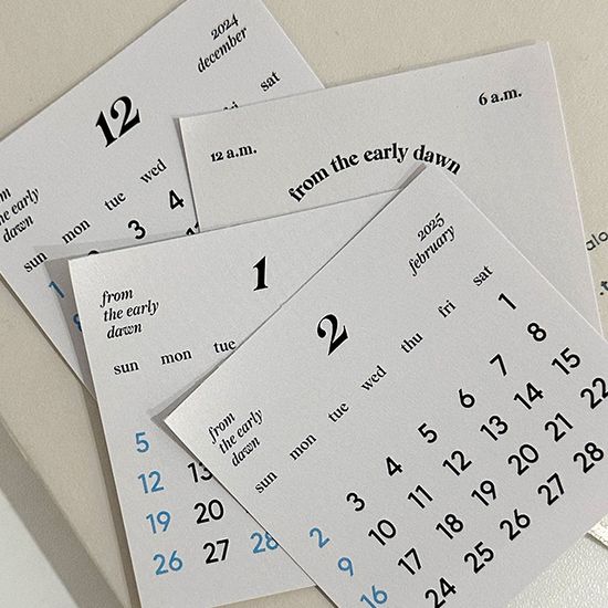 [프롬디얼리던] 2025 미니 캘린더