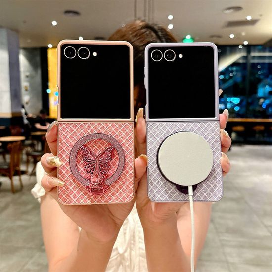 갤럭시 z플립 다이아 맥세이프 나비 거치대 폰 케이스