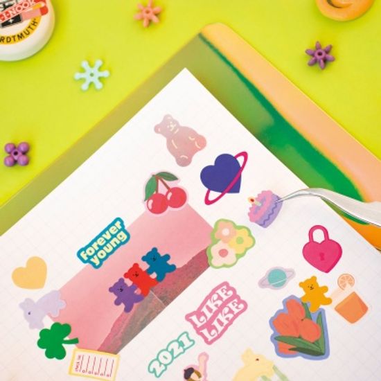 루카랩 만년형 A5 6공 로즈골드링 다이어리 팩