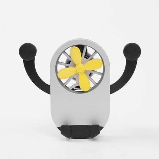 차량 송풍구 중력거치대 선풍기 자동차 핸드폰거치대