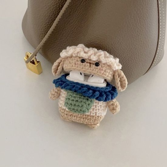 아기 양 인형 뜨개질 에어팟 1 2 3 세대 프로 케이스