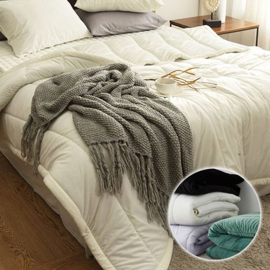 라이즈 극세사 차렵이불 SS 화이트(WD2096E)