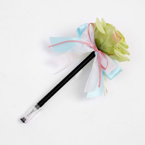 러블리 장미 플라워 볼펜(0.4mm) 학용품 꽃볼펜
